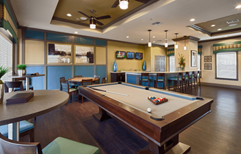 Clubhouse with billiards